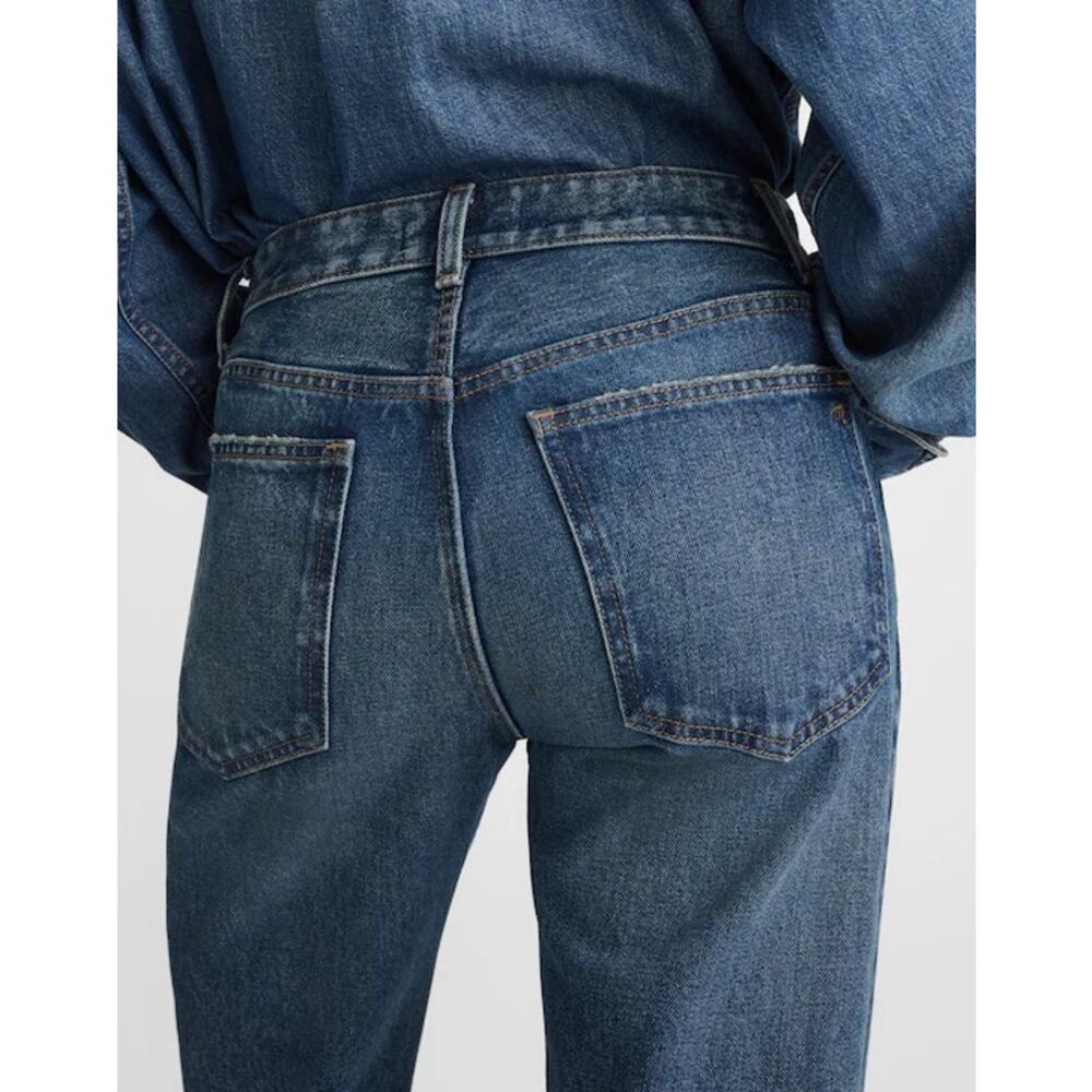 $148 New Dean Easy Straight Jean MADEWELL - 25 - Greendale - Picture 2 of 14